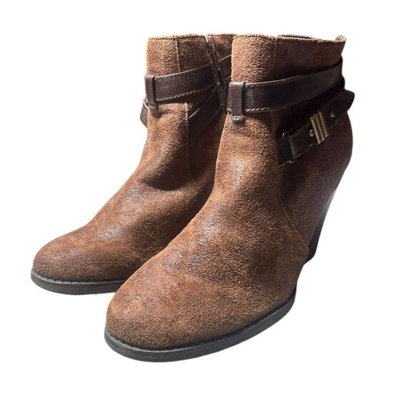 MADDEN GIRL Women’s Strappy Brown Bootie Size 8.5 (Sulley) Vegan Leather Boho - Picture 6 of 12